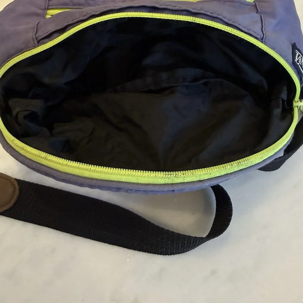 Vintage Lands'‎ End Hiking Waist Pack Fanny Pack Adjustable Zip Neon 90s Multi
